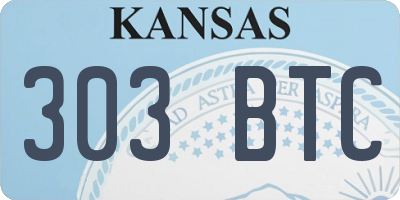 KS license plate 303BTC