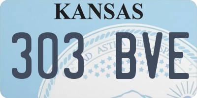 KS license plate 303BVE