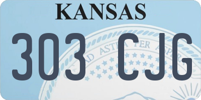 KS license plate 303CJG