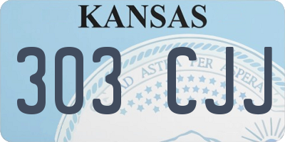 KS license plate 303CJJ