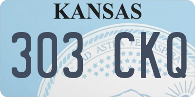 KS license plate 303CKQ