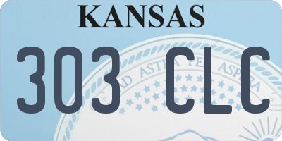 KS license plate 303CLC
