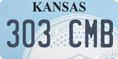 KS license plate 303CMB