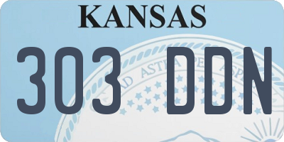 KS license plate 303DDN