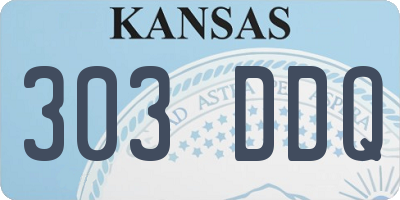 KS license plate 303DDQ