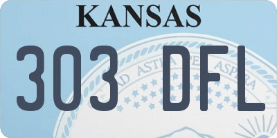 KS license plate 303DFL