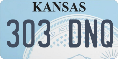 KS license plate 303DNQ