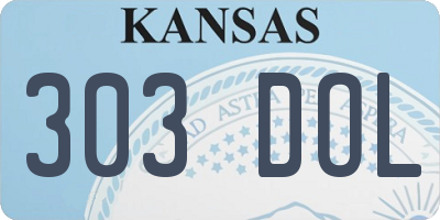 KS license plate 303DOL