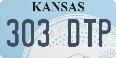KS license plate 303DTP