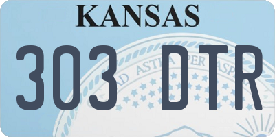 KS license plate 303DTR
