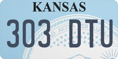 KS license plate 303DTU