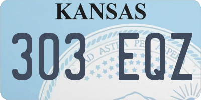 KS license plate 303EQZ