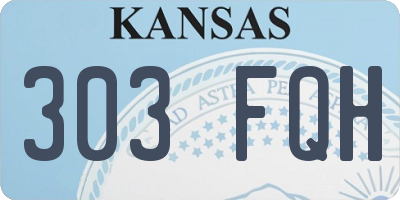 KS license plate 303FQH