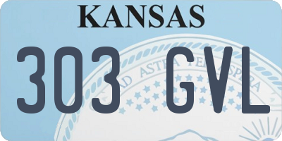 KS license plate 303GVL
