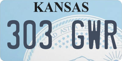 KS license plate 303GWR