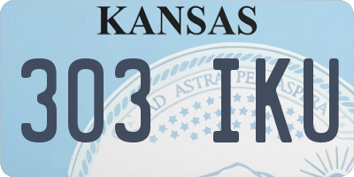 KS license plate 303IKU