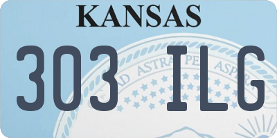 KS license plate 303ILG