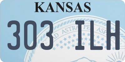 KS license plate 303ILH