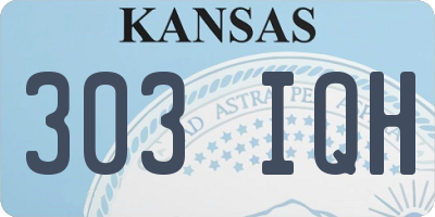 KS license plate 303IQH