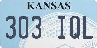 KS license plate 303IQL