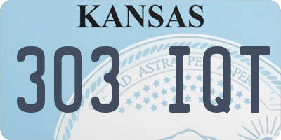 KS license plate 303IQT