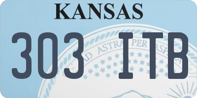 KS license plate 303ITB