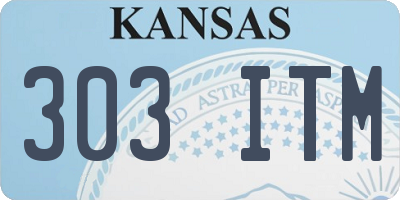 KS license plate 303ITM
