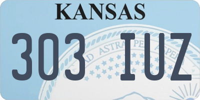 KS license plate 303IUZ