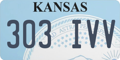 KS license plate 303IVV