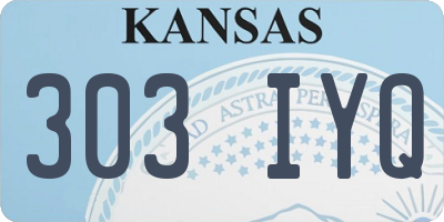 KS license plate 303IYQ
