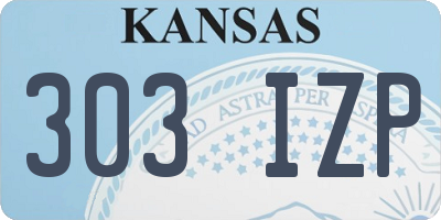 KS license plate 303IZP