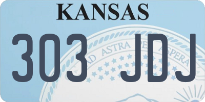 KS license plate 303JDJ