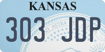 KS license plate 303JDP