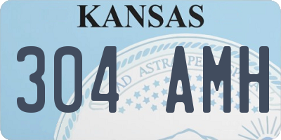 KS license plate 304AMH