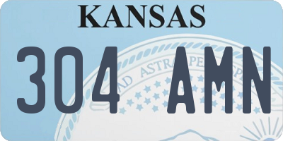 KS license plate 304AMN