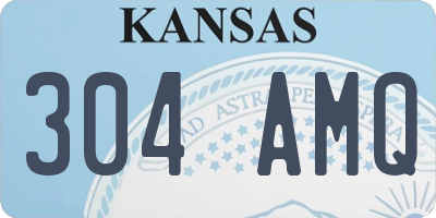 KS license plate 304AMQ