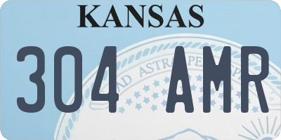 KS license plate 304AMR