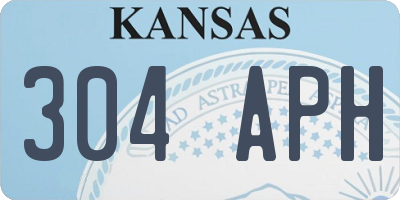 KS license plate 304APH