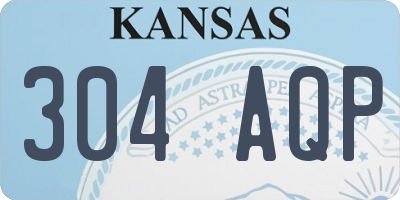 KS license plate 304AQP