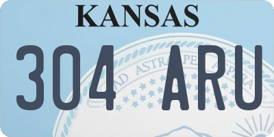 KS license plate 304ARU