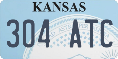 KS license plate 304ATC