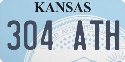 KS license plate 304ATH