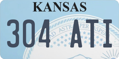 KS license plate 304ATI
