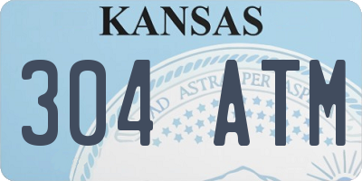 KS license plate 304ATM