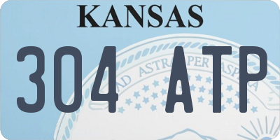 KS license plate 304ATP