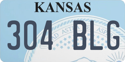 KS license plate 304BLG