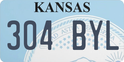 KS license plate 304BYL