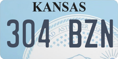 KS license plate 304BZN