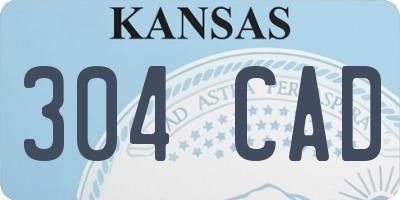 KS license plate 304CAD