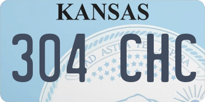 KS license plate 304CHC